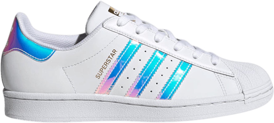 Adidas superstar rainbow metallic stripes best sale