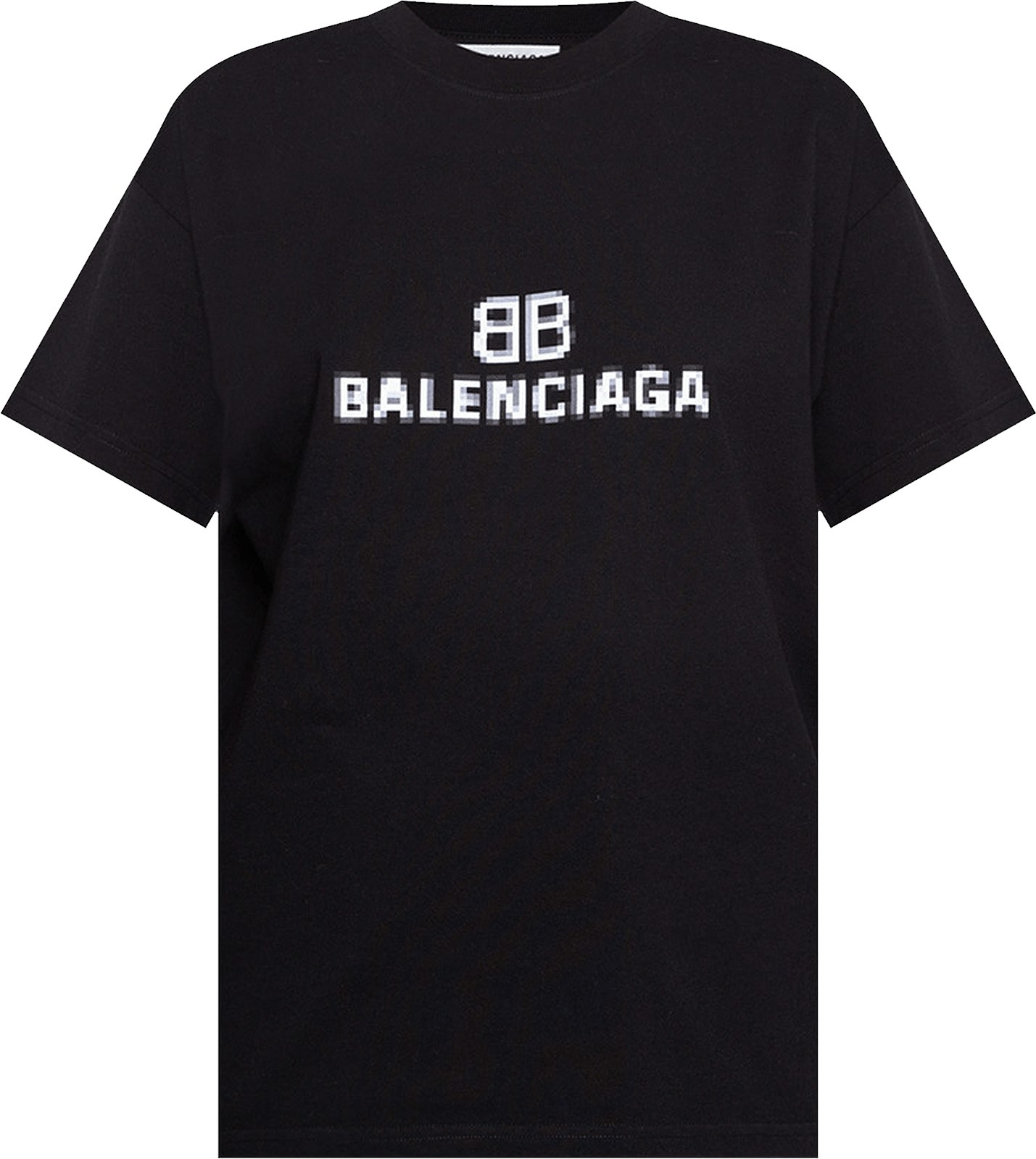 Balenciaga BB Pixel T-Shirt 'Black' - 612965-TKVI7-1070 - Novelship