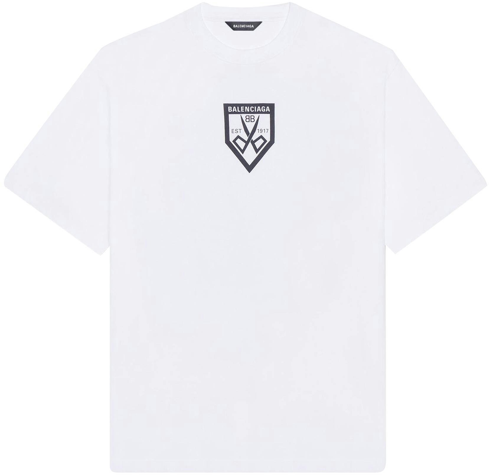 Balenciaga Scissors Flatground T‑Shirt 'White/Black' - 651795-TKV77 ...