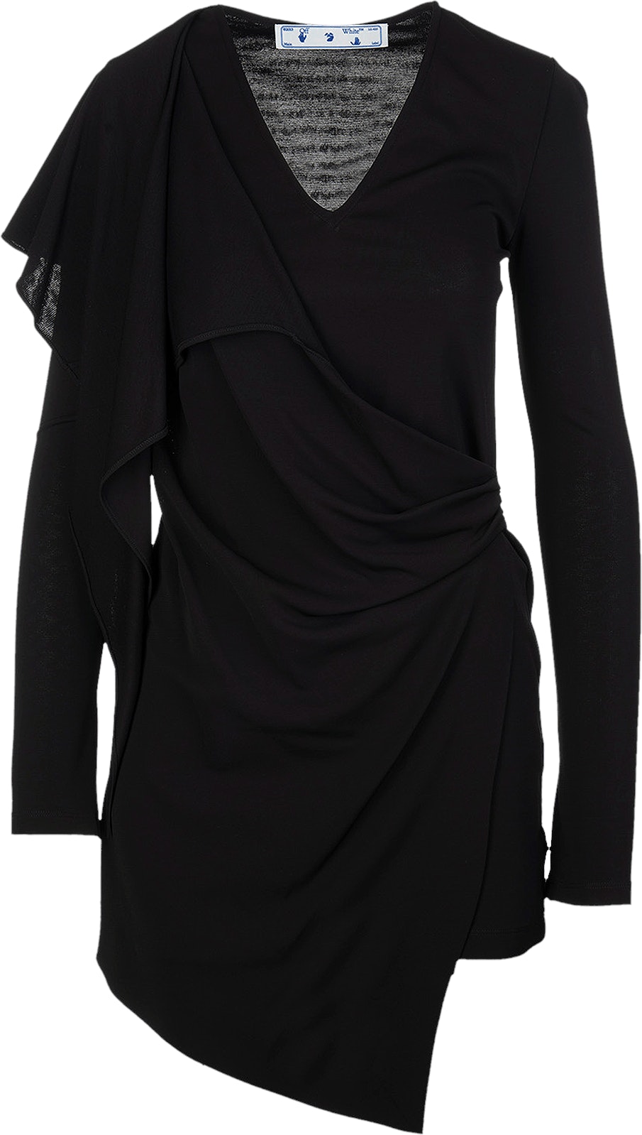 off-white-jersey-bandana-wrap-dress-black-white
