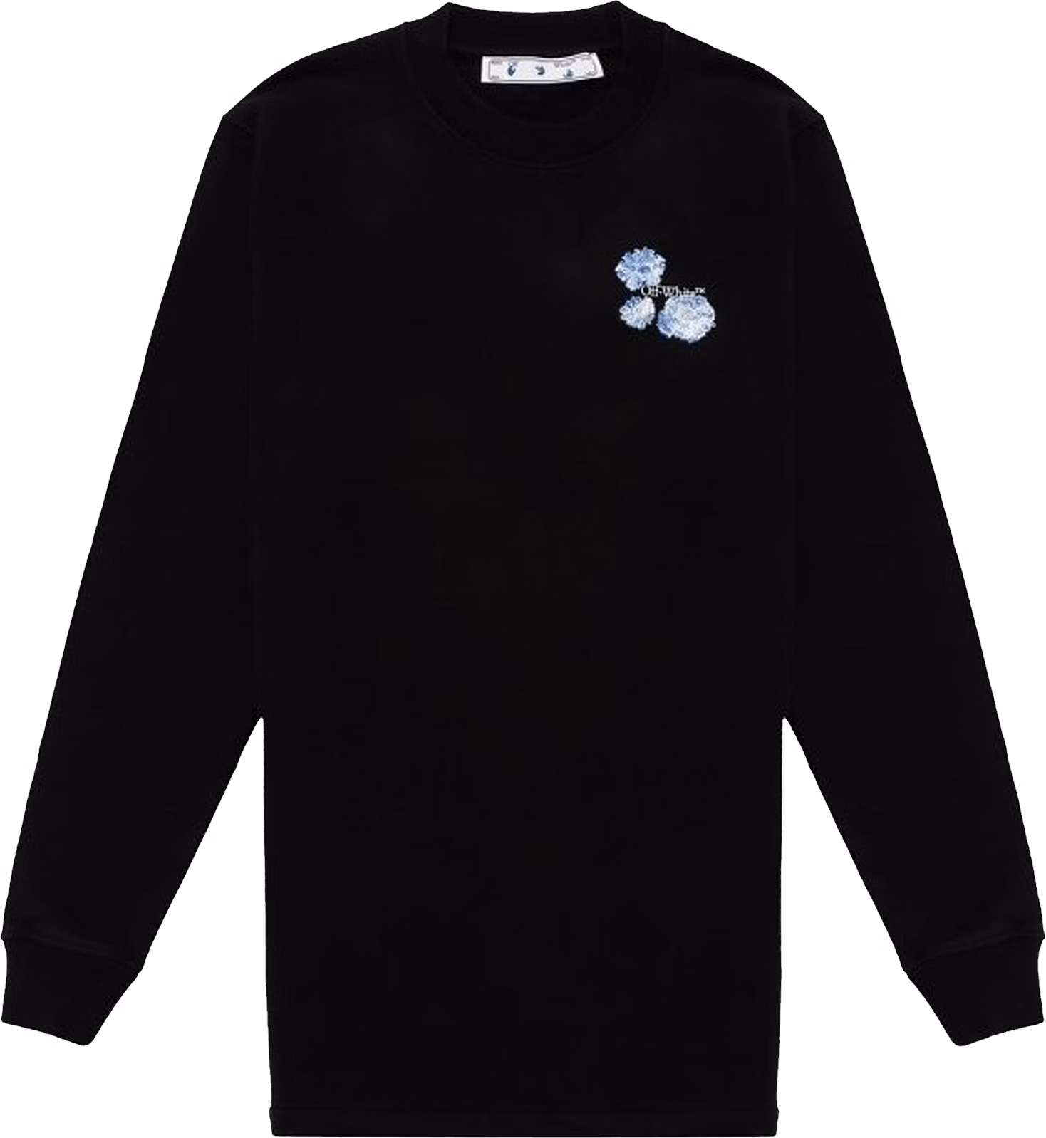 off-white-embrideried-floral-arrow-dress-black-blue