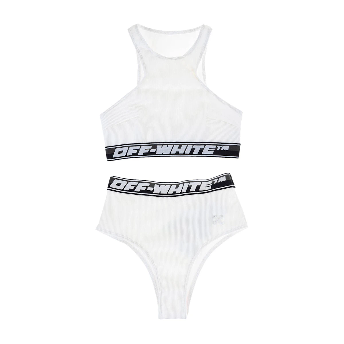 Off White Logo Bikini White SS21 Novelship Off white logo bikini white ss21 novelship