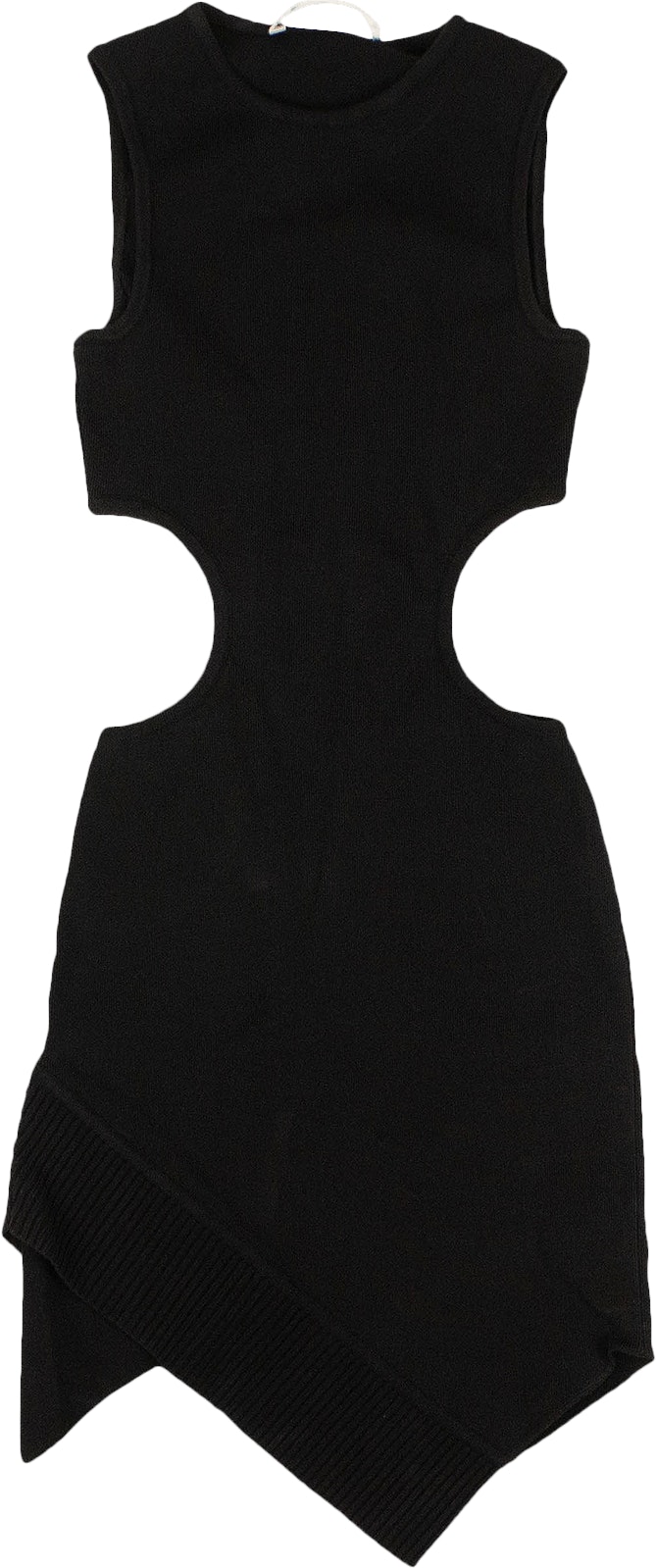 off-white-swiss-cheese-mini-dress-black