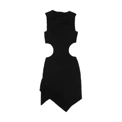 Off-White Swiss Cheese Mini Dress