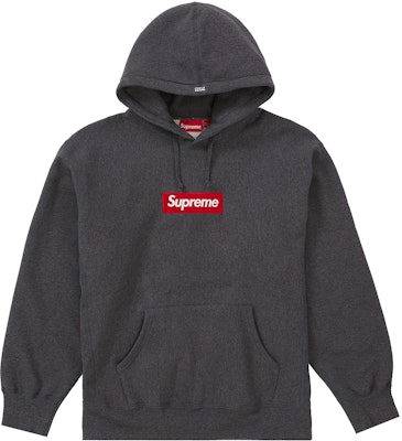 Supreme Box Logo Hooded Sweatshirt (FW21) Charcoal - Novelship