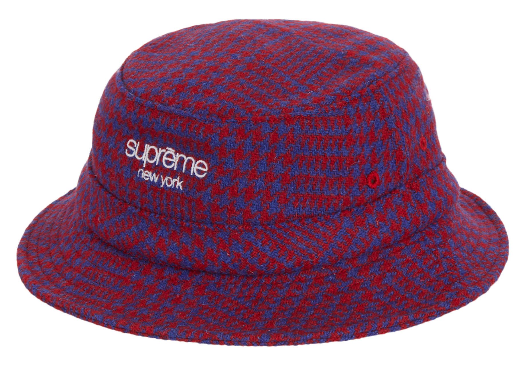 Supreme Harris Tweed Classic Logo Crusher Royal Multi - Novelship