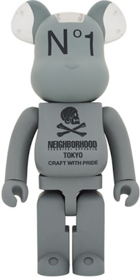 Bearbrick x Neighborhood 1000% 'Grey'