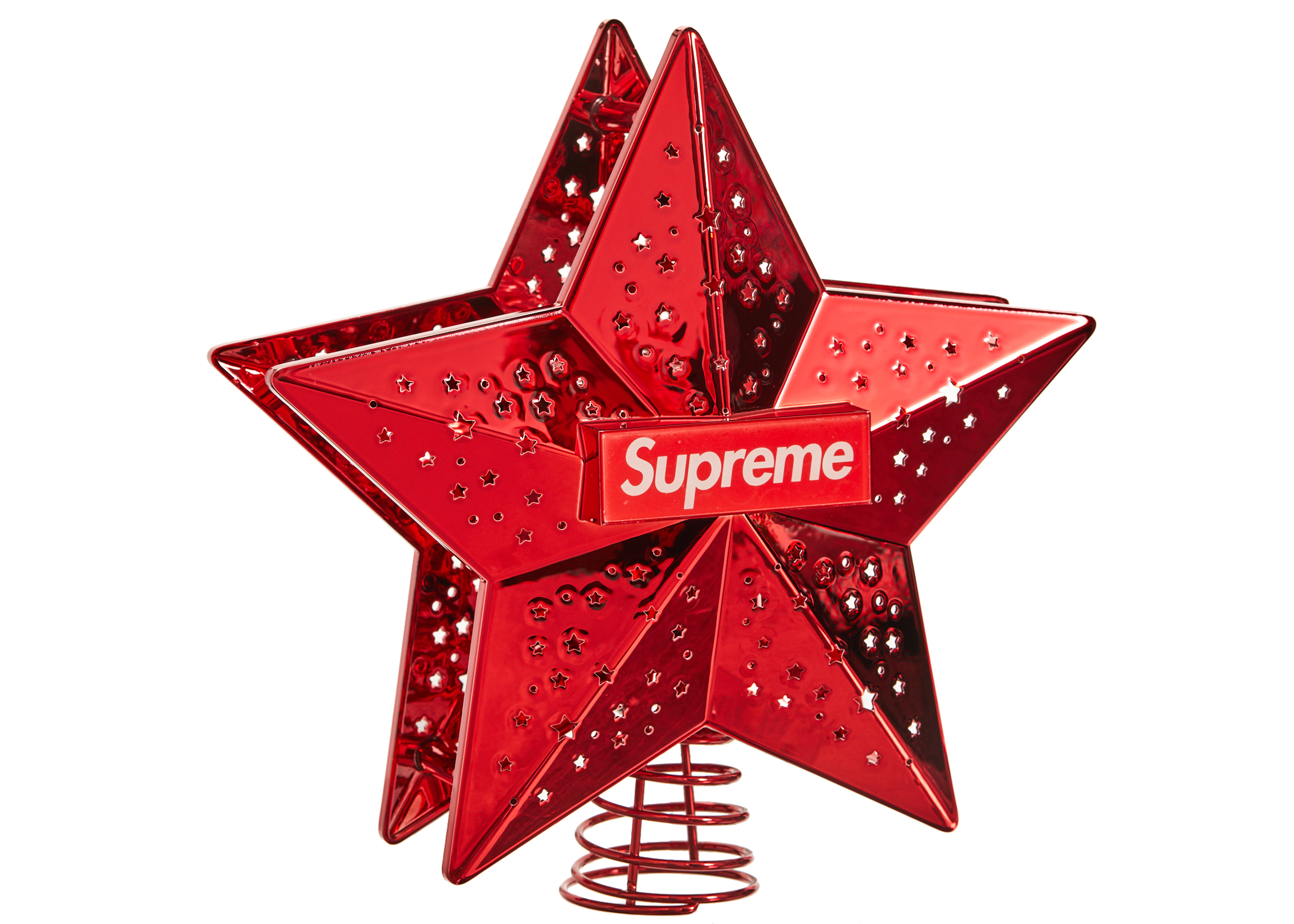 Supreme Projecting Star Tree Topper Red - Novelship