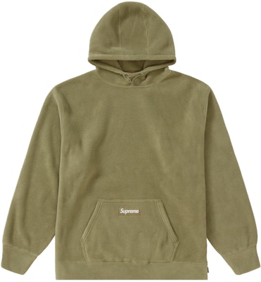 Supreme Polartec Hooded Sweatshirt (FW21) Light Olive - Novelship