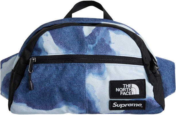 Supreme The North Face Bleached Denim Print Shoulder Bag