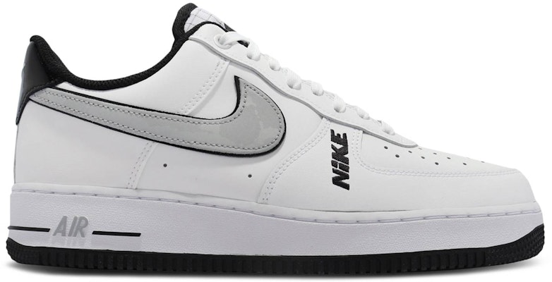 Nike air force 1 black white wolf grey deals