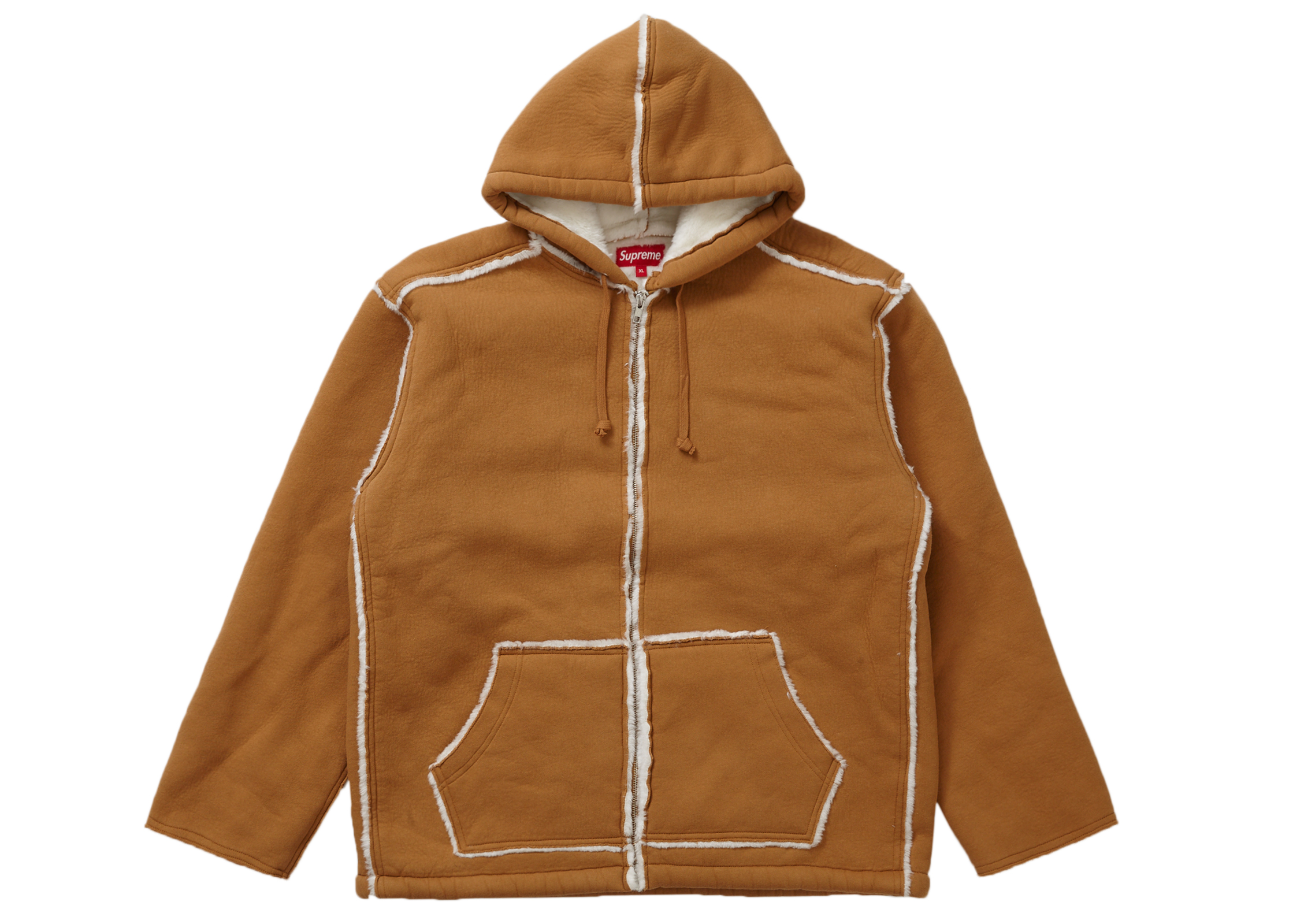 Supreme Faux Shearling Hooded Jacket Tanを購入 - Novelship