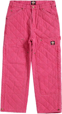 Supreme x Dickies Quilted Double Knee Painter Pant Pink - Novelship