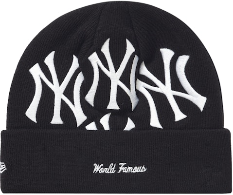Buy Supreme x New York Yankees x New Era Box Logo Beanie 'Black' - FW21BN7  BLACK