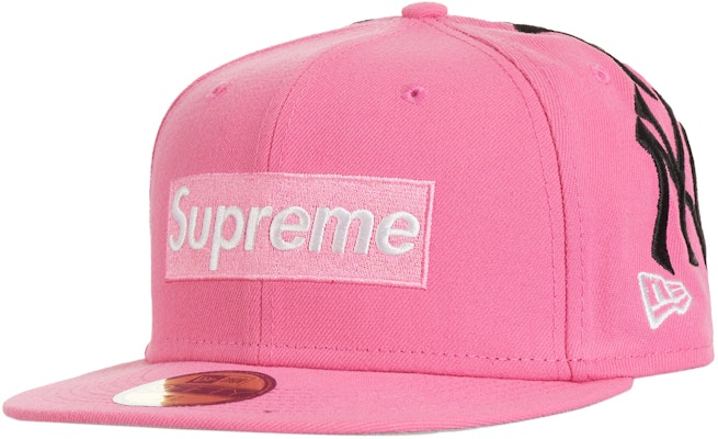 Supreme x New York Yankees x New Era Box Logo Pink - Novelship