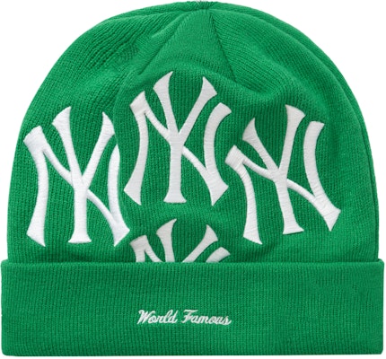Supreme x New York Yankees x New Era Box Logo Beanie Green - Novelship