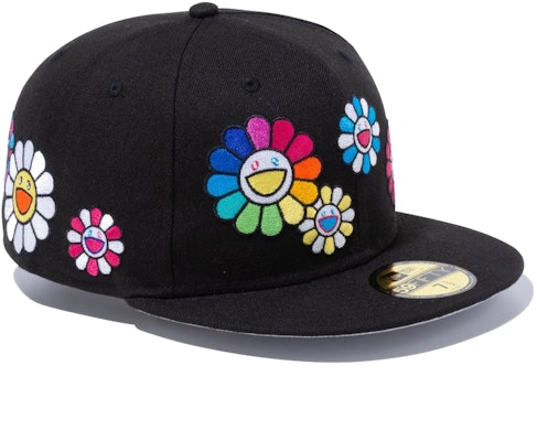 New Era x Takashi Murakami Flower Flag 59Fifty Fitted Hat Black Rainbow -  SS22 - US