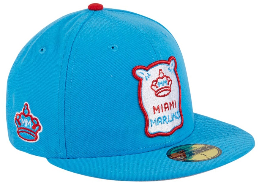 New Era Miami Marlins City Connect Patch Alternate Hat Club Exclusive 59Fifty  Fitted Hat Neon Blue - Novelship