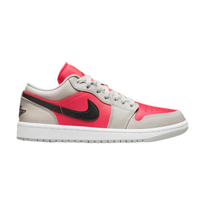 (W) Jordan 1 Low 'Light Iron Ore Siren Red'
