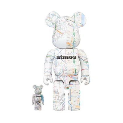 Bearbrick atmos 'Subway' 100% & 400%