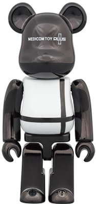 Bearbrick x Medicom Toy Plus 100% & 400% Set 'Black Chrome Ver