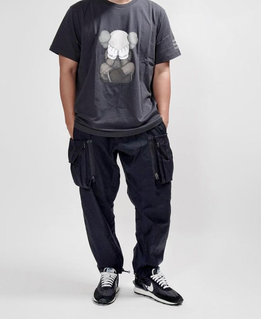 KAWS x Uniqlo Tokyo First Tee (Japanese Sizing) Dark Grey