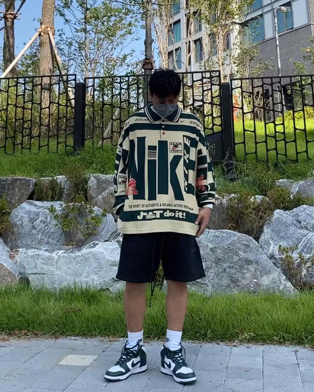 Lookbook - Nike x Cactus Plant Flea Market Longsleeve Polo Natural