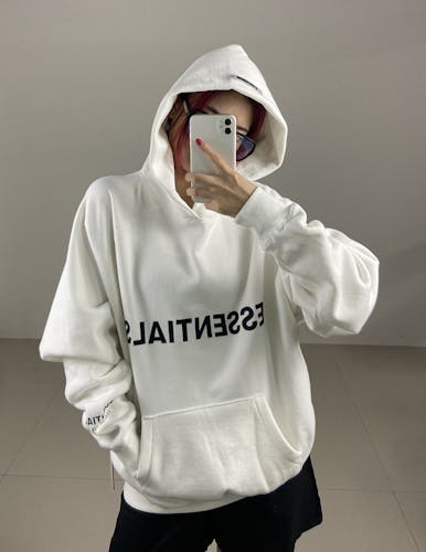 Lookbook - Fear of God ESSENTIALS 3D Silicon Applique Pullover Hoodie ...