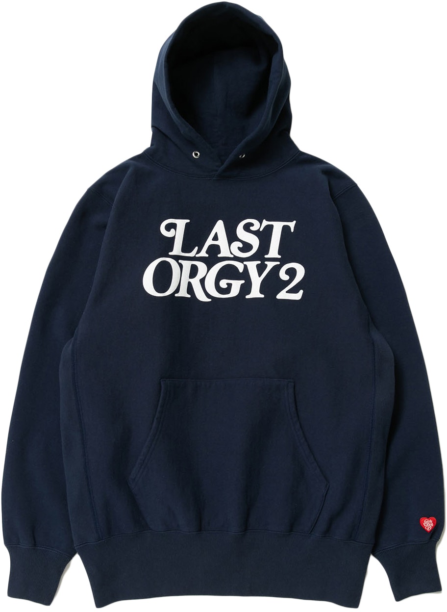 Human Made x Undercover Last Orgy 2 GDC Pizza Hoodie 'Navy 