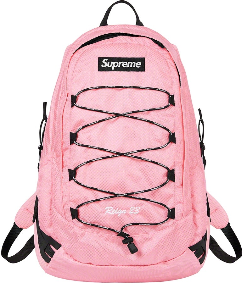 Pink supreme backpack sales