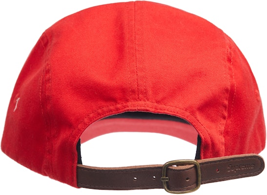 Supreme Washed Chino Twill Camp Cap (SS22) 'Red' - Novelship