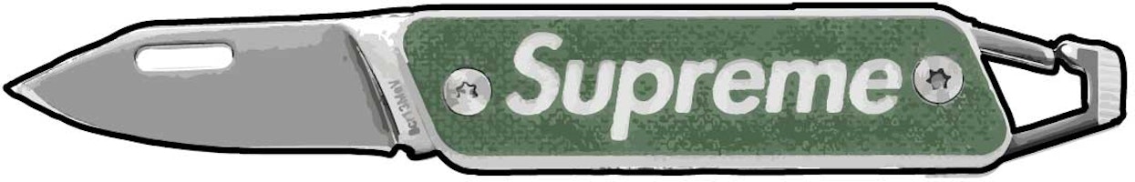 Supreme TRUE Modern Keychain Knife 'Olive' Supreme TRUE Modern Keychain Knife 'Olive'