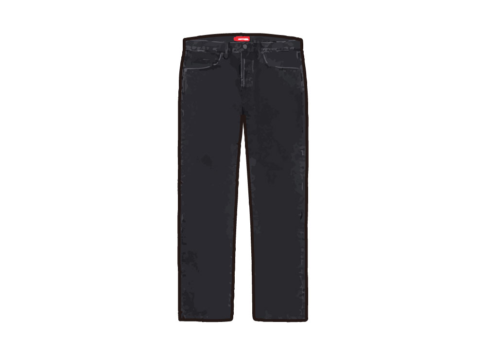 Supreme Stone Washed Black Slim Jean (SS22) Washed Black
