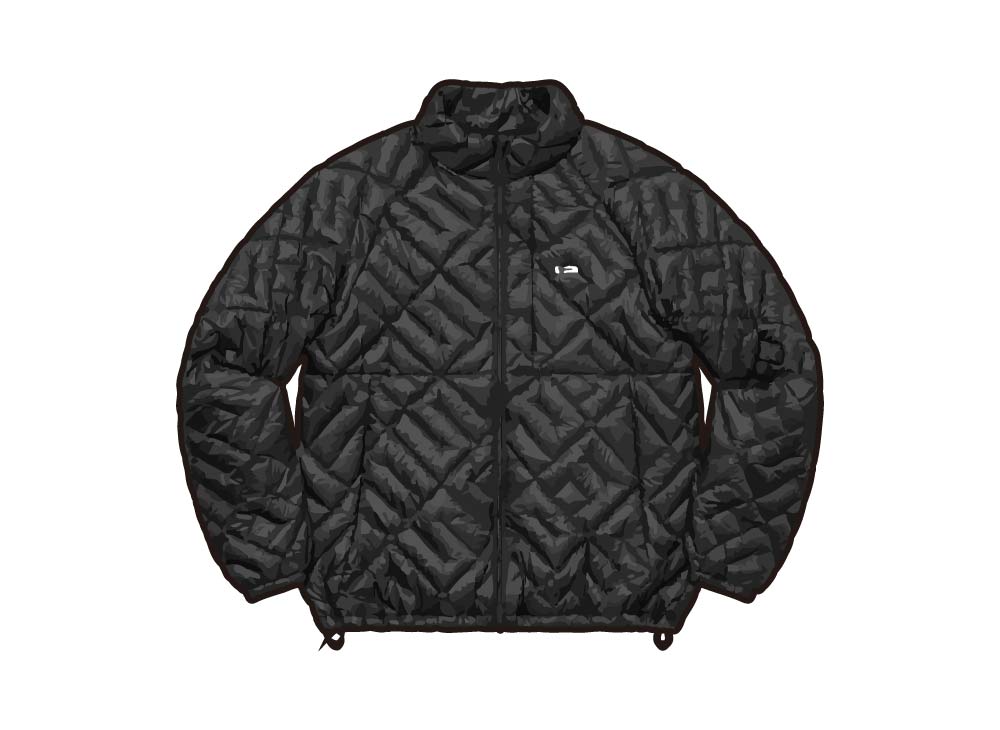 Buy Supreme Spellout Quilted Lightweight Down Jacket Black - Novelship