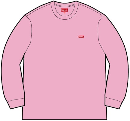 Supreme Small Box L/S Tee (SS22) Pink - Novelship