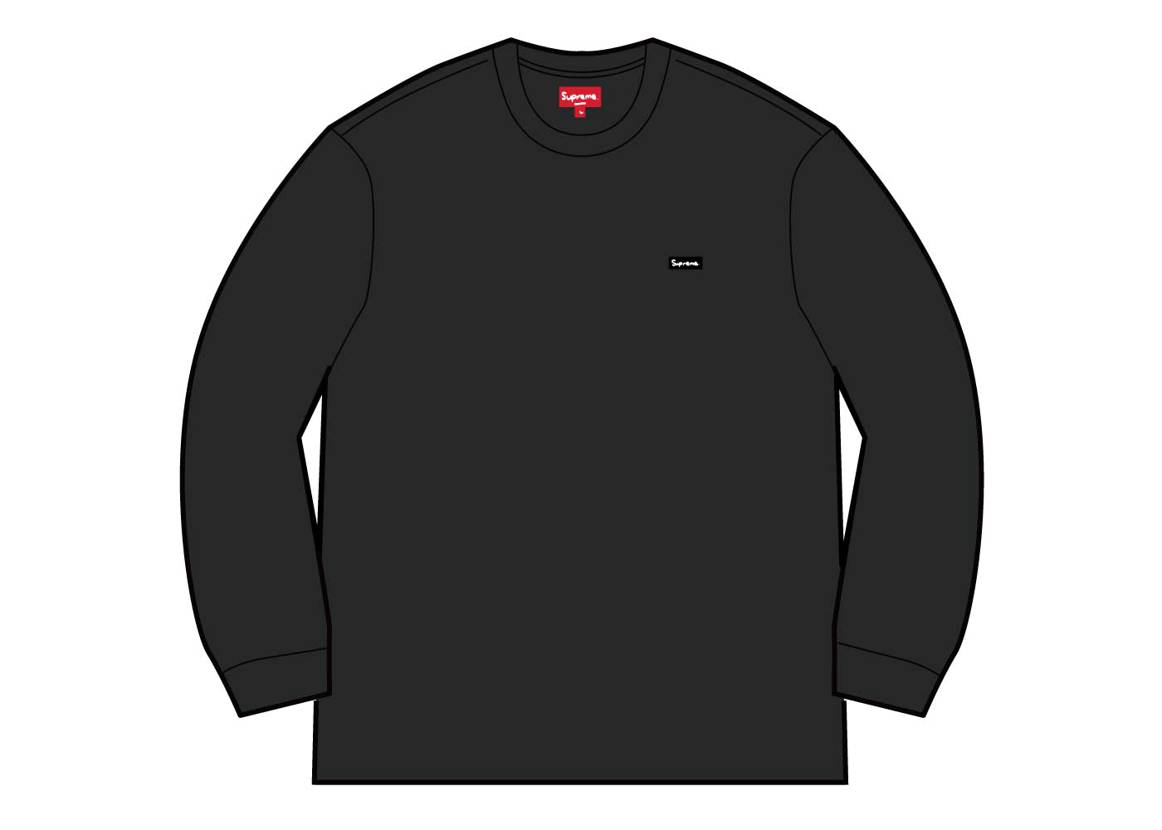 Supreme Small Box L/S Tee (SS22) Black - Novelship