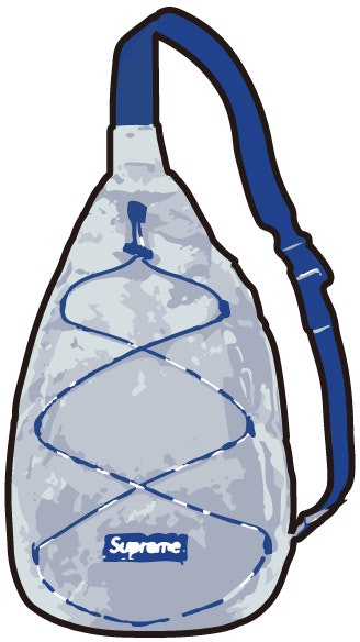Supreme Sling Shoulder Bag - Blue