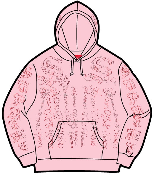 supreme-rhinestone-zip-up-hooded-sweatshirt-pink