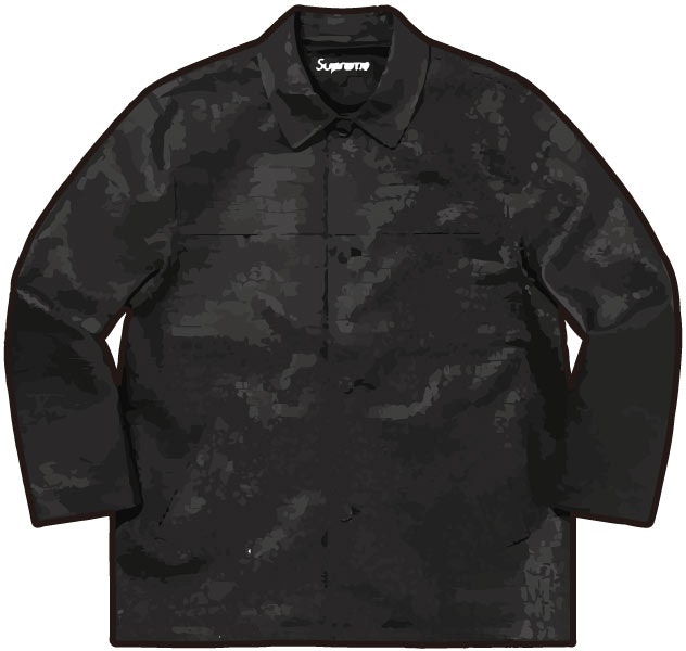 supreme-faux-croc-car-coat-black