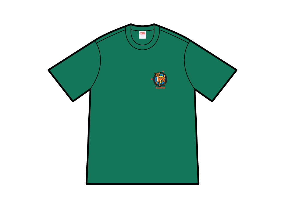 Buy Supreme Baju Tee Rusa Hijau Muda