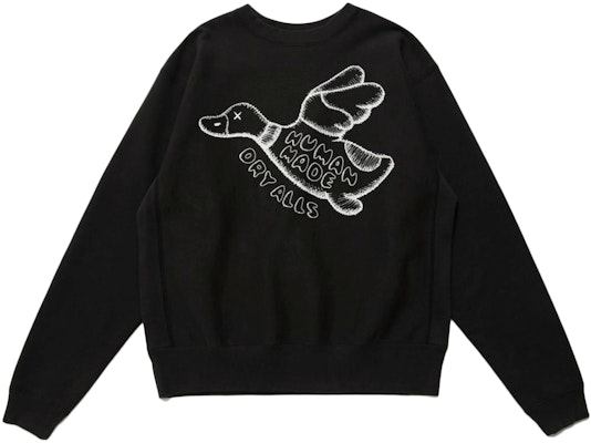 KAWS x Human Made #2 Sweatshirt Black - Novelship