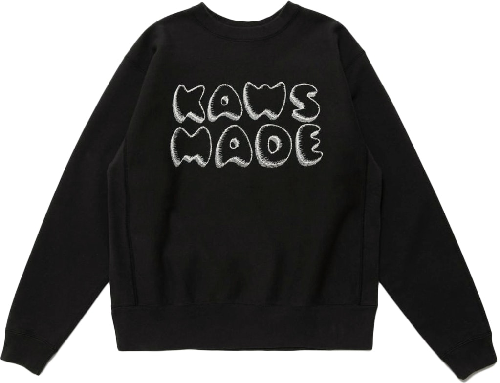 KAWS x Human Made #3 Sweatshirt Black - Novelship