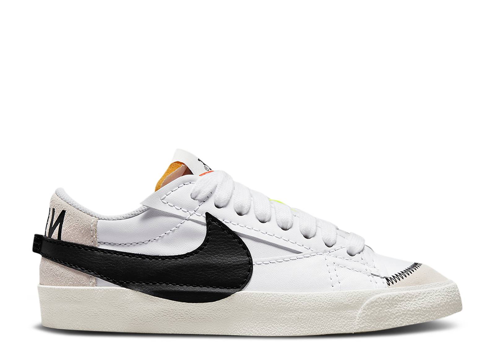 low white nike blazers