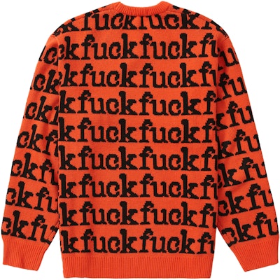 Supreme Fuck Sweater (SS22) Orange - Novelship