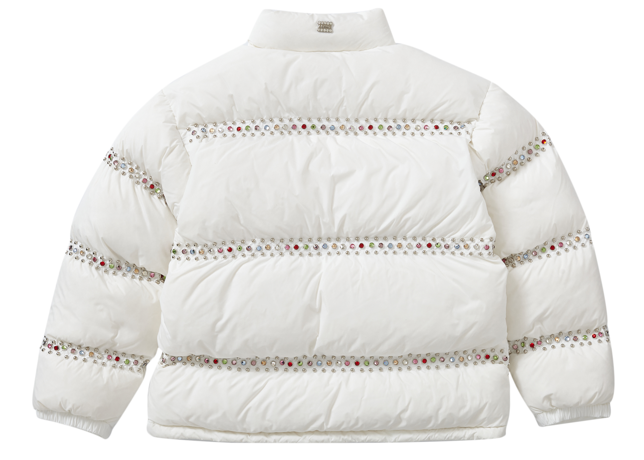 Supreme X B.B. Simon Studded Puffer Jacket White - Novelship