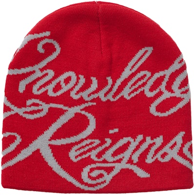 Supreme Knowledge Reigns Beanie Red - Novelship