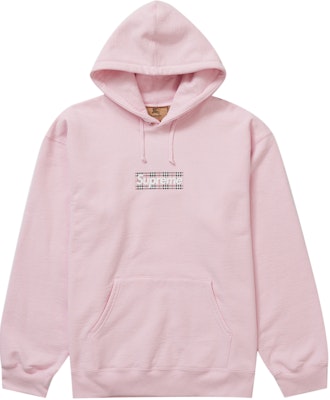 Supreme x Burberry Box Logo Hooded Sweatshirt 'Light Pink' - Novelship