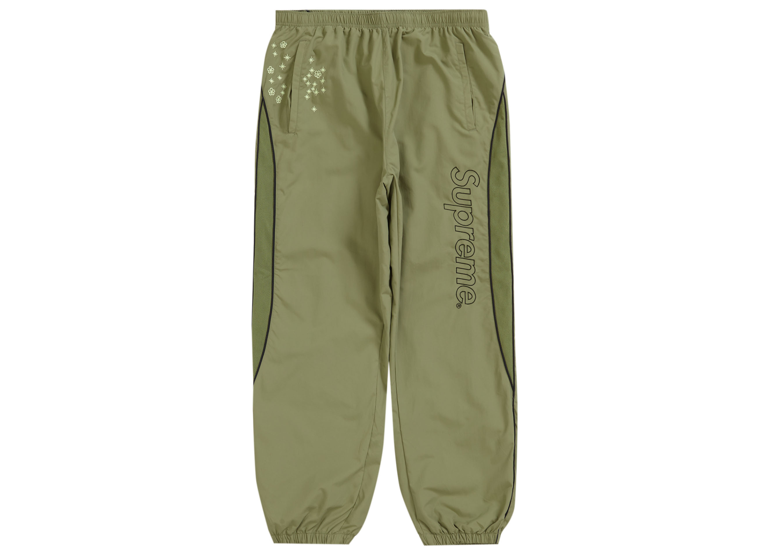 Supreme AOI Glow‑in‑the‑Dark Track Pant 'Olive' - Novelship