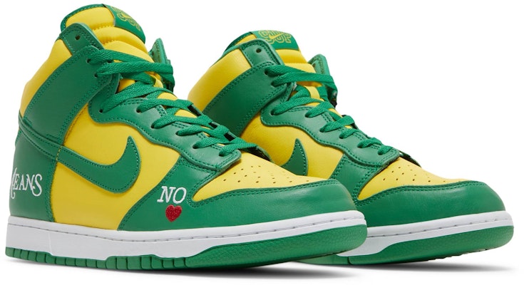 Supreme x Nike SB Dunk High 'By Any Means Brazil'