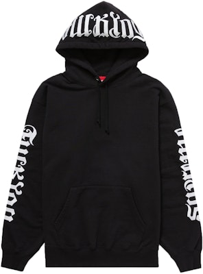 Supreme Ambigram Hooded Sweatshirt　Black